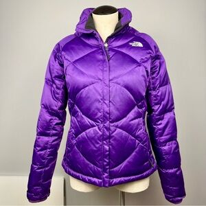 The North Face Women's Purple Puffer Jacket Sz M